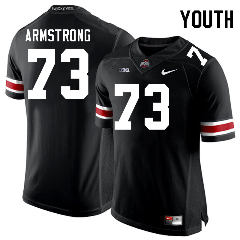 Youth #73 Devontae Armstrong Ohio State Buckeyes College Football Jerseys Stitched-Black